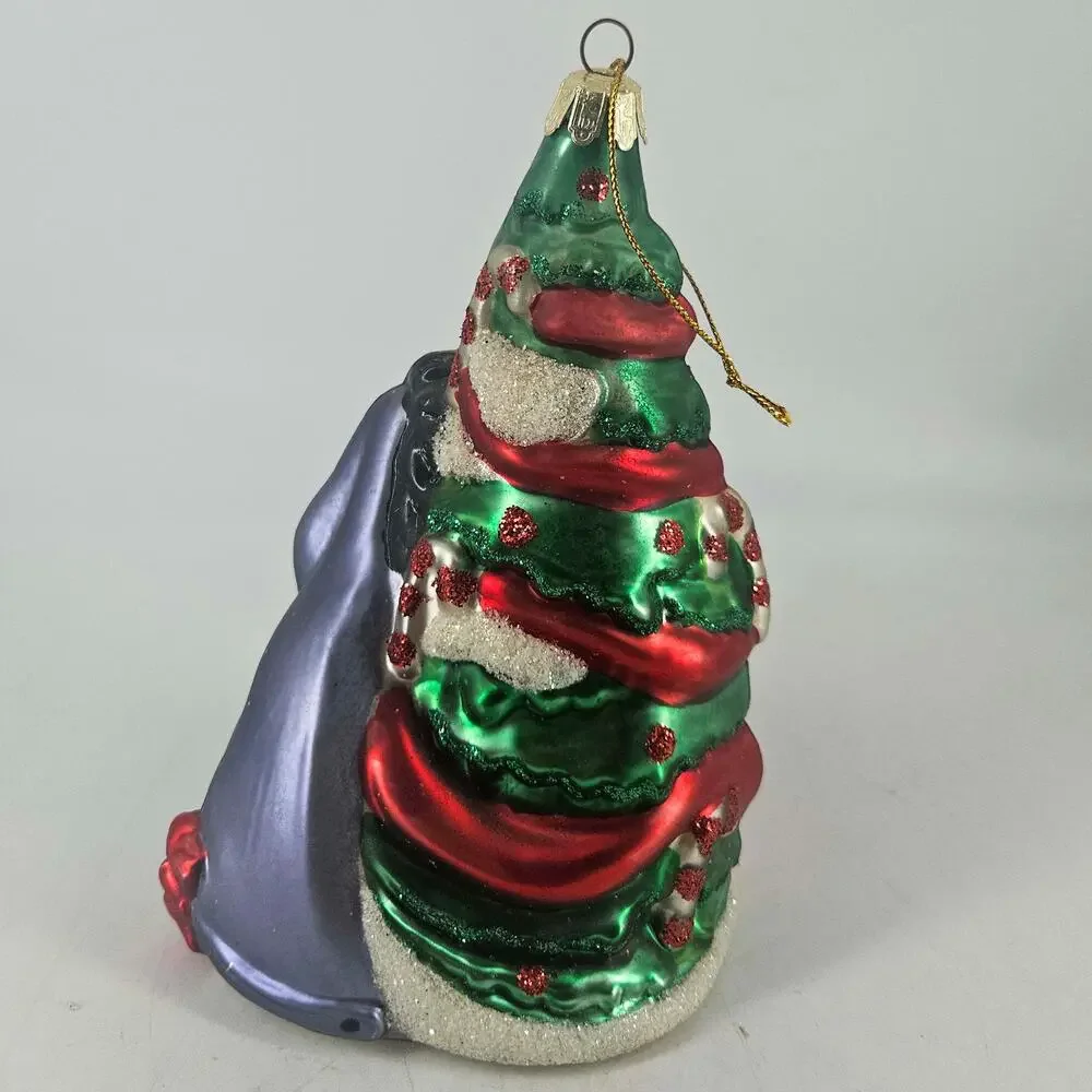 Disney Eeyore Winnie the Pooh European Style Glass Ornament Santa’s Best